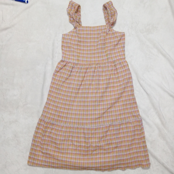 LOFT Outlet Multicolored Striped Sleeveless Boho Midi Dress size MP - Picture 8 of 8